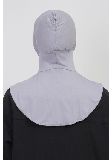 Pratik Esnek Likralı Boyunluklu Geçmeli Bone Gri