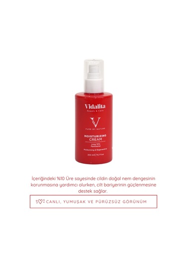 Vidalita Beauty & Care %10 Ürea + Panthenol Moustirizing Nemlendirici Vücut Krem Yoğun Nem Ve Bariyer Onarımı 200 Ml