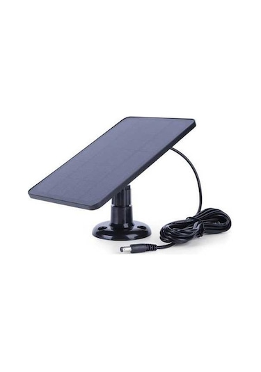 Trendooze Güvenlik Kamerası İçin 10w Güneş Paneli, 5v Şarj Edilebilir Akü, Siyah Dc Giriş