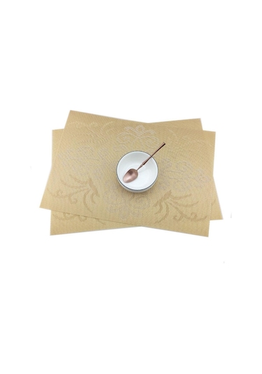 Kahverengi Kraliyet Yüksek Sınıf 6 Adet Placemats Pvc Yemek Masası Placemat Bar Mat Plaka Mat Masa Mat Seti Mutfak Sıcak Pedler 30 45 Cm Kahverengi