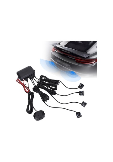 Yaozixa Görünmez Bipli Geri Vurgu Sensörü - 30-150cm Hassas Mesafe Tespiti, Üç Seviye Alarm Sesi, Plastik Konstruksiyon, Otomatik Kendini Test Etme Özelliği