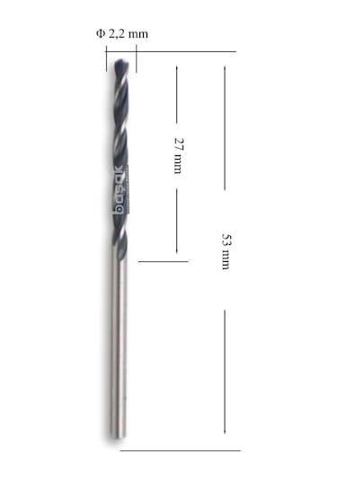 MTE 2,2 mm Haddeli Metal Matkap Ucu HSS DIN 338
