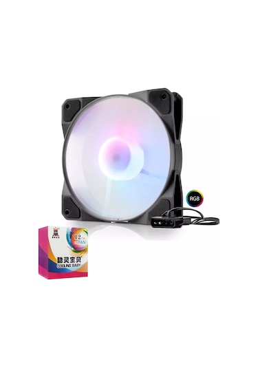 Hadron Hdx-1517 Kasa Fanı 12cm Rgb Ledli