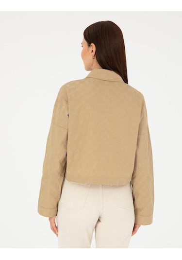 Pierre Cardin Kadın Bej Gömlek Desenli 50289457-vr011 Bej Pierre Cardin Kadın Bej Gömlek Desenli 50289457-vr011 Bej