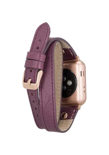 İnce Çift Tur Apple Watch Deri Kordon