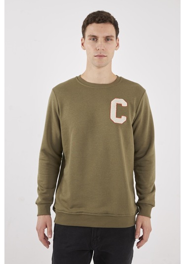 Boston Haki O-yaka Sweatshırt Haki