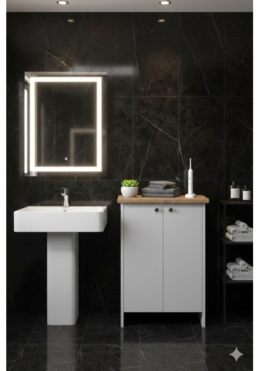 Yiğit Dolap Banyo,havlu Dolabı Beyaz