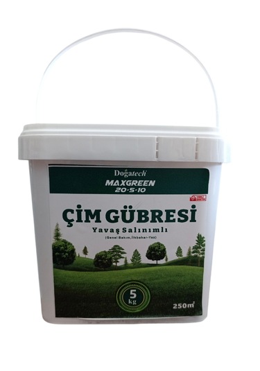 Maxgreen 20-5-10 Granül Yavaş Salınım Çim Gübresi 5 Kg