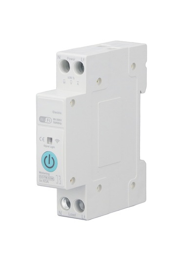 Yaozixa Ev İçin Wifi Akıllı Devre Kesici, 63a 90-300v, Enerji Tüketim Takibi, Uygulama Ve Ses Kontrolü, Zamanlanmış Açma/kapama, Dın Ray Montajı