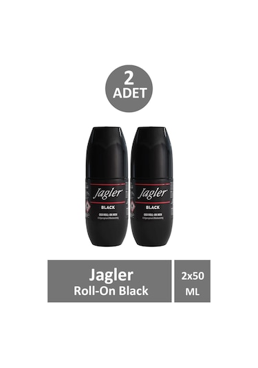 Jagler Black Antiperspirant Erkek Roll-On Deodorant 2 x 50 ML