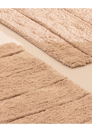 Madame Coco Bleuet Banyo Paspası - Bej - 60x100 Cm Bapa00000000102'li Büyük Boy Set-bej