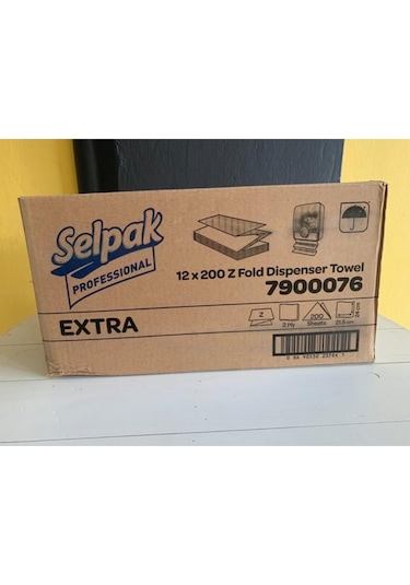 Selpak Professional Selpak Professıonal Extra 12*200 Yaprak Katlamalı Z Havlu 1 Koli