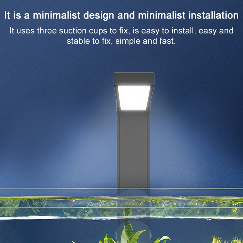 Skycity Masaüstü Akvaryum Led Işığı, Su Bitkileri Ve Balık Aydınlatma, 7 Parçalı Işık Damlacıklı, Dokunmatik Kontrol, Su Geçirmez, 3 Emici Çember İle Sabitlenir, Abs Malzeme, 5w Güç Çok Renkli