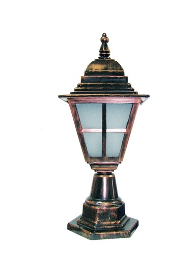 Kare Fener Setüstü Bakır Renk Bahçe Aydınlatması