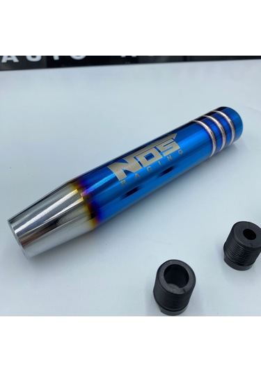 Drift-drag Nos Logolu Mavi-gümüş Sert Metal Malzeme Süper Lüx