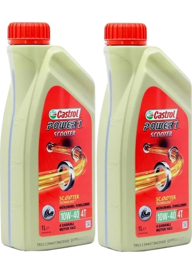 Castrol Power 1 Scooter 10w40 4t 1l Üretim 18.07.2023 2 Adet