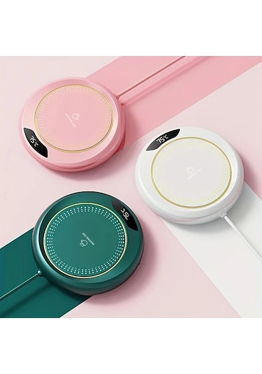 Fastbuy Turcoshop11 Beyaz Cop Rose Usb Isıtmalı Bardak Altlığı - 3 Ayarlı, Her Mevsim İçin Sıcak İçecekler