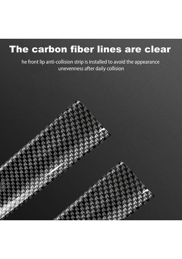 Besthome1 Araba Genel Arka Kanat - Karbon Fiber Desenli, Mat Siyah, 150x3.5 Cm, Spoiler/çatı/bagaj Kapağı İçin Ekipman