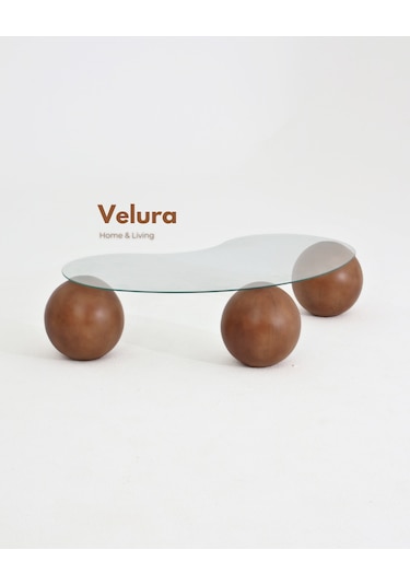 Modern Orta Sehpa & Küre Sehpa & Top Sehpa & Cam Sehpa Ceviz