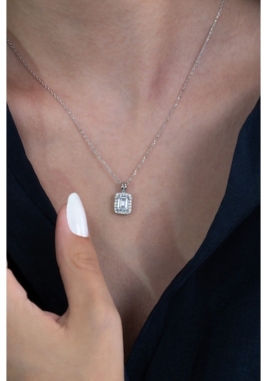 Gümüş Baget Kolye Wsn270