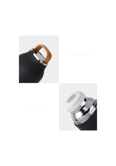 Yystore Taşınabilir Termos Bardak Basit Kahve Fincanı Sıcak Ve Soğuk İçin Evrensel Beyaz