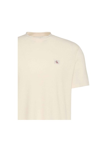 Calvin Klein Erkek T Shirt Lv04rd008g F7j Krem Krem