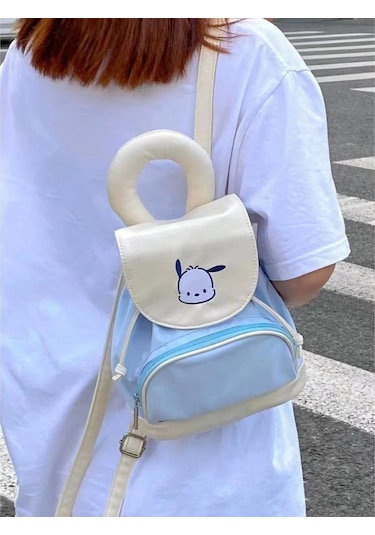 Sevimli Pacha Köpek Öğrenci Sırt Çantası-siyah