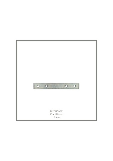 Düz Gönye, Sac Gönye, 15 X 110 Mm 10 Adet Metalik
