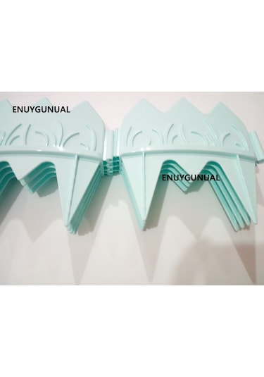Dekoratif Çit Bahçe Çiti Plastik 1,36 Metre 8'Li (YEŞİL)