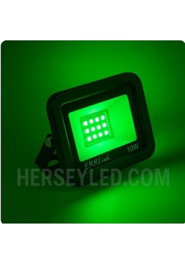 Erk 10w Yeşil Led Projektör 220v Erk-3710 Y Yeşil