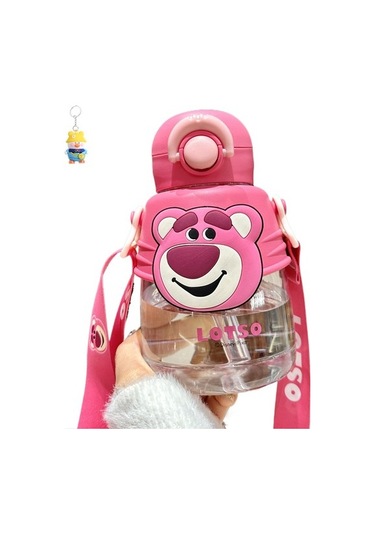 Runxi Life Hall Ultraman Karikatür Sevimli Erkek Ve Kız Çocukları Okula Gitmek Için Özel Tritan Pipetli Fincan Büyük Kapasiteli Taşınabilir Bebek Su Isıtıcısı Yzpljg Pembe