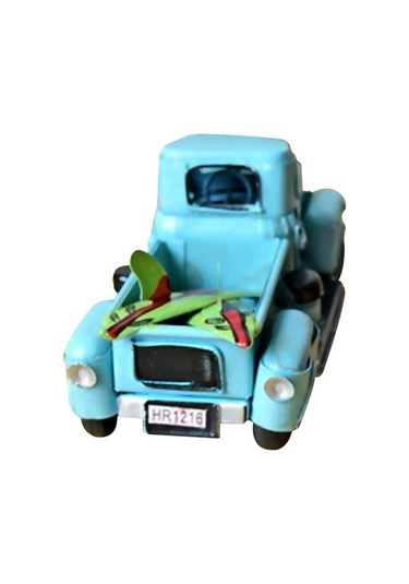 Fortunelane Klasik Metal Kamyon Dekoru: Masa Ve Ev Dekorasyonu İçin İdeal, Çocuklar İçin Noel Hediyesi, Mavi Renk Seçeneği Mavi Mavi