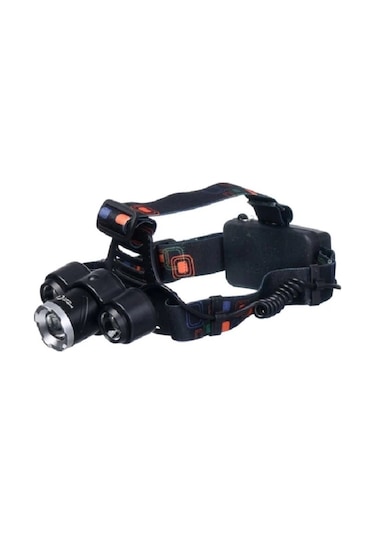 Powerdex Pd-9972 Profesyonel Şarjlı Kafa Lambası Avcı Balıkçı Mad Siyah