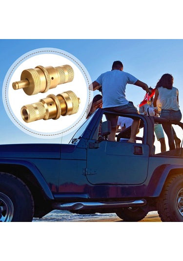 Ximistore9 4 Adet Bakır Lastik Deflasyon Valfi - Amerikan Tipi Fısık, Hızlı Basınç Ayarlama, Off-road Ve Çöl Araçları İçin