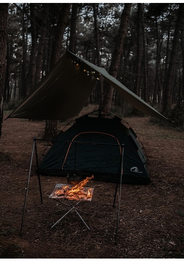 Ragnar Tarp Tente 3x4m Gerdirme Pileri Ve Kazıklar Dahil Yeşil