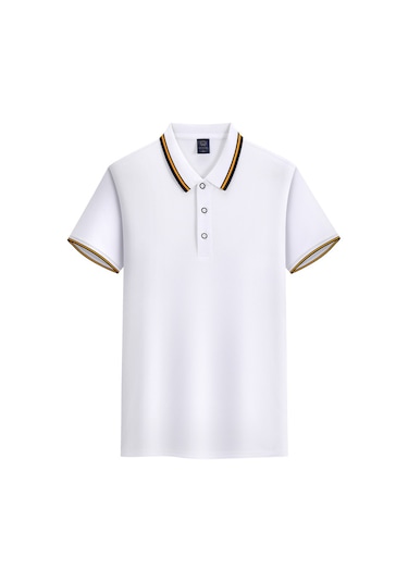 Polo Gömlek İş Kıyafetleri Özel Yazlık Kurumsal İş Kıyafetleri Kısa Kollu Beyaz