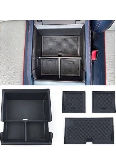 Geeksen Byd Atto3/yuan Plus 2022-2024 Siyah Merkezi Kontrol Kol Dayama Depolama Kutusu