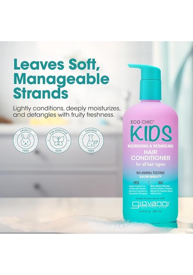 Giovanni Eco Chic Kids Besleyici Ve Dolaşıklık Açıcı Çocuk Saç Kremi 487ml