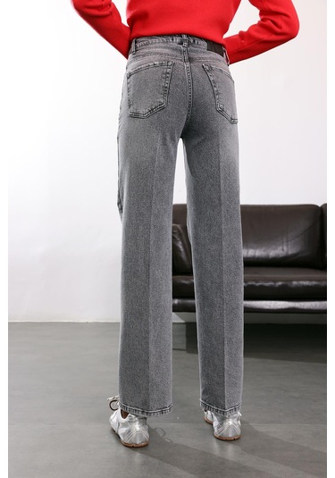 Gri Straight Jean 1005 Gri