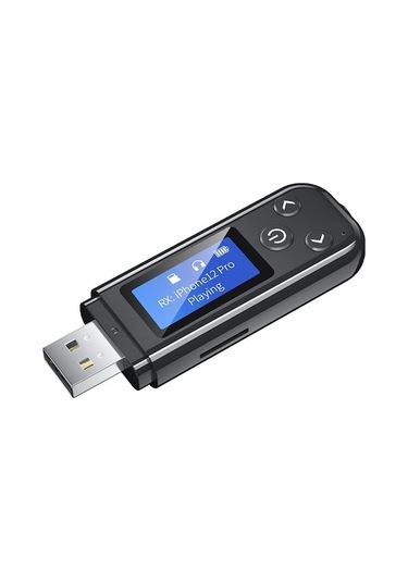 Didadodo K15-pro 2'si 1 Arada Usb Bluetooth 5.0 Ses Adaptörü, Lcd Ekranlı Verici Alıcı