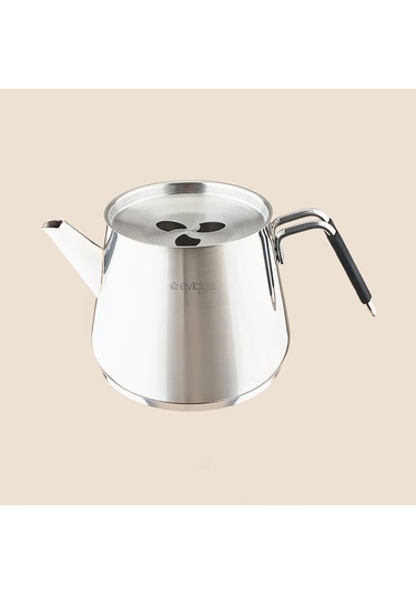 Kitchen Arven Çaydanlık - Gri - 1,25 Lt + 600 Ml Çok Renkli