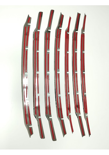 Ford Courier Krom Ön Panjur 7 Parça 2018-2023 Paslanmaz Çelik