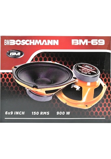 Boschmann Bm 69 Oval Midrange 150w Rms 900w Maksimum Kapaklı