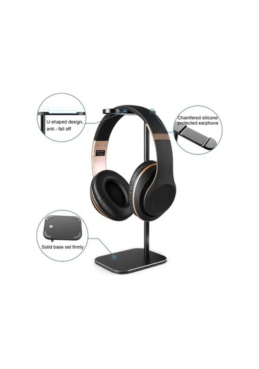 Novahub Taşınabilir Kulaklık Standı Alüminyum, Kaymaz Pembe, Dayanıklı, Ev & Ofis