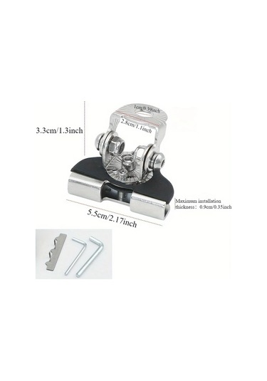 Xuweiwei Siyah Adjustable Lamp Bracket Araç Farı İçin Ağır Hizmet Metal Yapı Led Park Güvenli Kelepçe