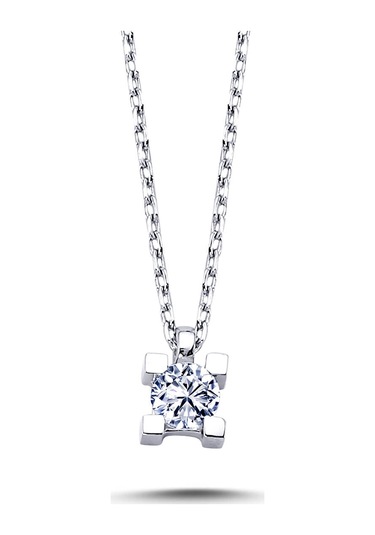 Lova 0,13 Karat Pırlanta Tektaş Kolye - 2030003