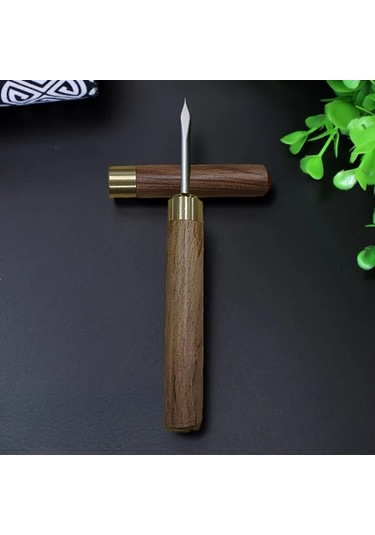 Willowhaven Ahşap Saplı Paslanmaz Çelik Buz Kıracağı Siyah Dayanıklı Ve Güvenli Mutfak Bar Aksesuarı