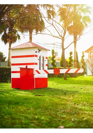 Mandu Bariyerli Ahşap Güvenlik Kulübesi Bekçi Kulübesi
