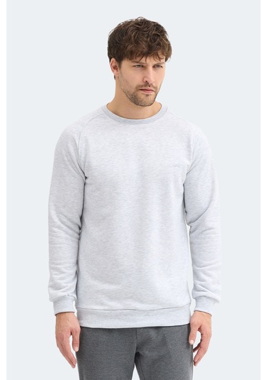 Slazenger Nadav Erkek Taş Gri Sweatshırt Taş Gri