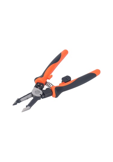 Ximistore9 7 Fonksiyonlu Elektrikçi Tırnak: Kablo Soyma, Presleme Ve Kesme İşlemleri İçin Çelik Malzeme, Ergonomik Tutamaklı